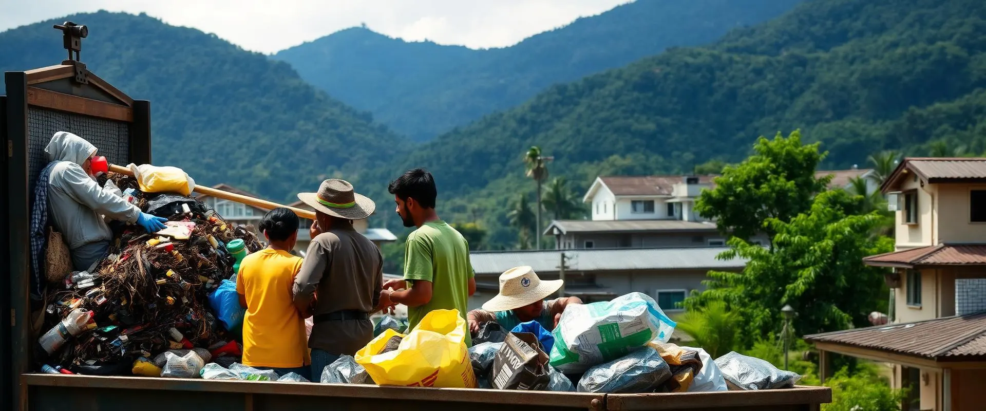 Recicladores trabajando en comunidad